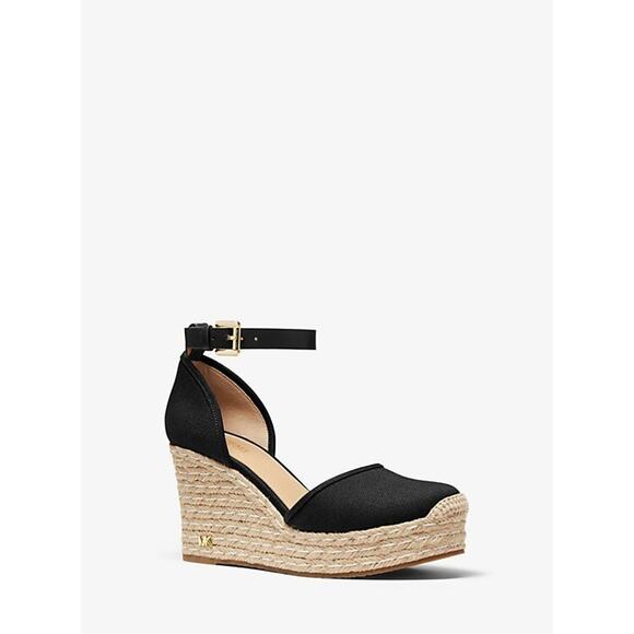 Michael Kors Kendrick v Wedge Shoes, Black Size 9M - Picture 1 of 5